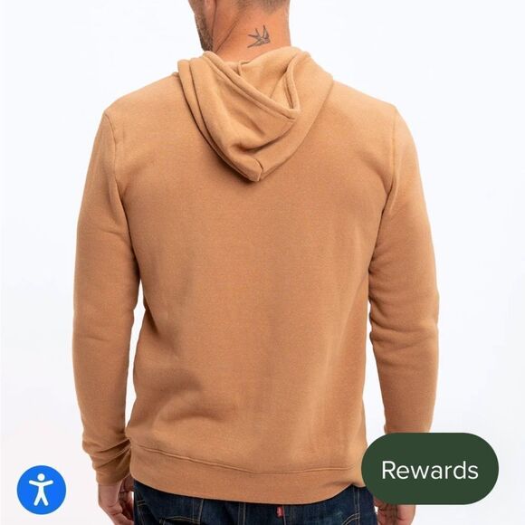 Threads 4 Throughts The Essential Long Sleeve Embroidery Hoodie Orange 14 Nwt - Picture 3 of 6